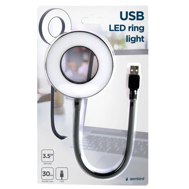 USB LED Bague Lumière Avec Flexible Bras Compatible OTG Appareils PC/PC /