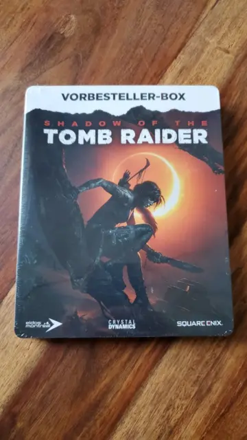 Shadow Of The Tomb Raider Vorbestellerbox STEELBOOK + 3 Artcards, NEU, versiegel