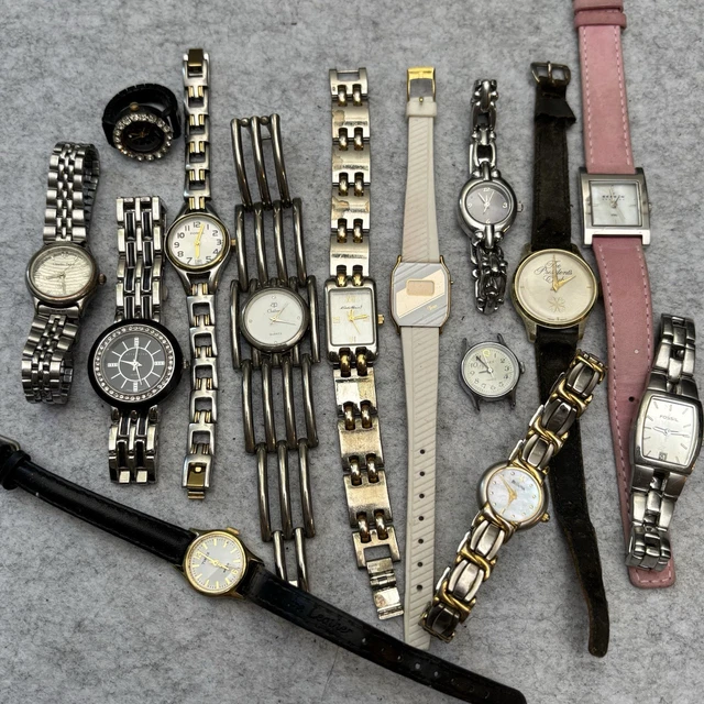 VINTAGE LADIES WATCH Lot Timex Bulova Quartz Pendant Parts  display picture 2