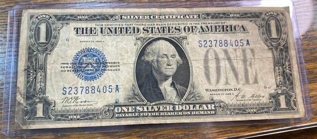1928-A $1 Funnyback Silver Certificate Nice Original VG CHRC (formerly CHN) 2