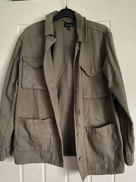 Topshop discount khaki shacket