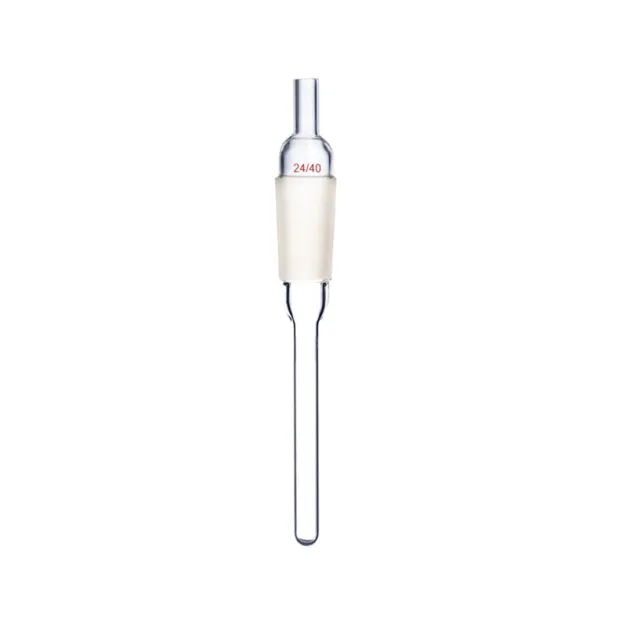 100mm 24/40 Glass Thermometer Adapter Lab Thermometry Tube With Narrow Mouth