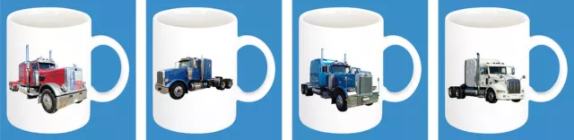 300ml Ceramic Mug with Motif: Peterbilt Truck Models Coffee Cup Truck