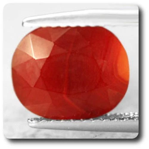 CORNALINE ORANGE. 3.05 cts . VVS2. Afrique