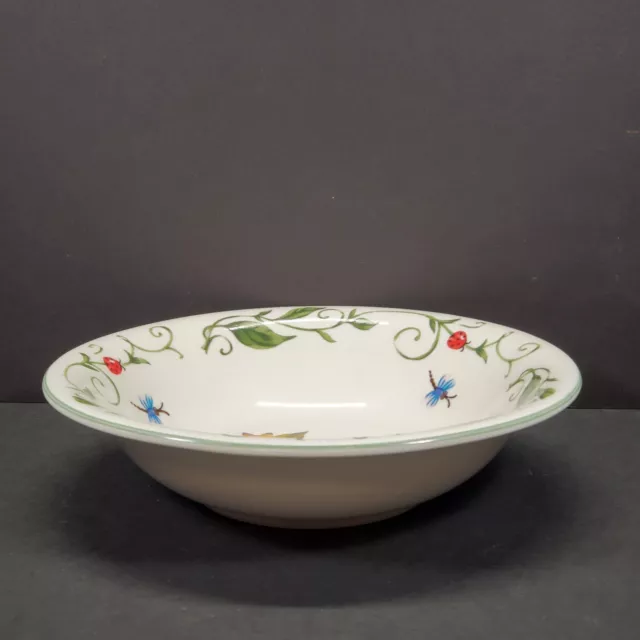 Tabletops Botanical Garden Unlimited Coupe 8.25" Cereal Bowl Butterfly Flower 2