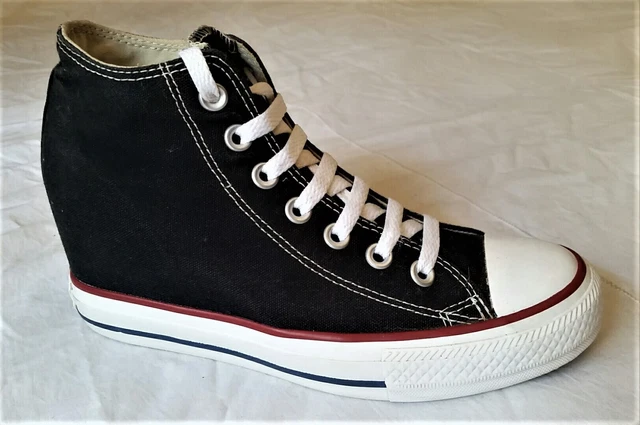 Converse All Star Con Zeppa N38.5 In Perfetto Stato!!