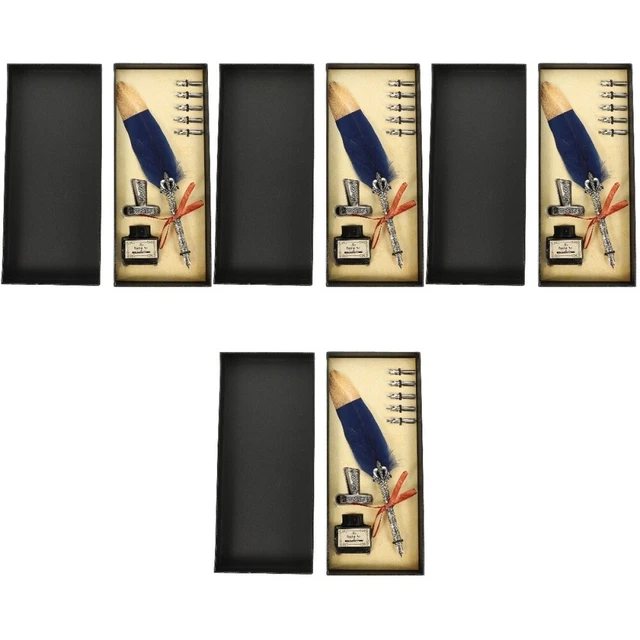 4 juegos Vintage Quill Pluma Pluma Kit de escritura Pluma Praxis Pluma Pluma Pluma Pluma Pluma Pluma Praxis Pluma Pluma Pluma Pluma Pluma Pluma Pluma