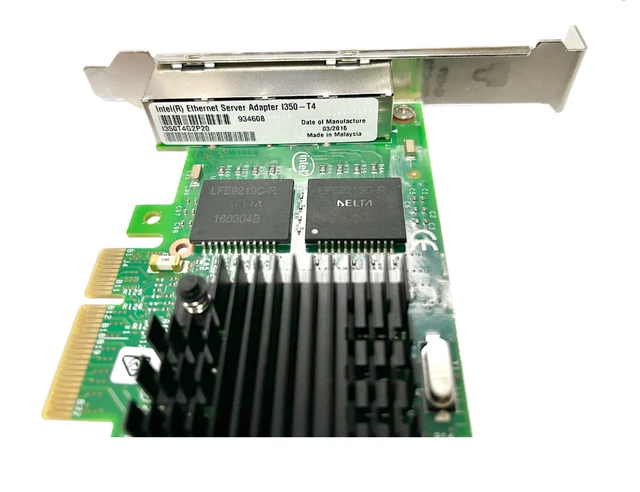ORIGINAL INTEL I350-T4V2 1GbE Ethernet Server Adapter I350-T4V2BLK Mit