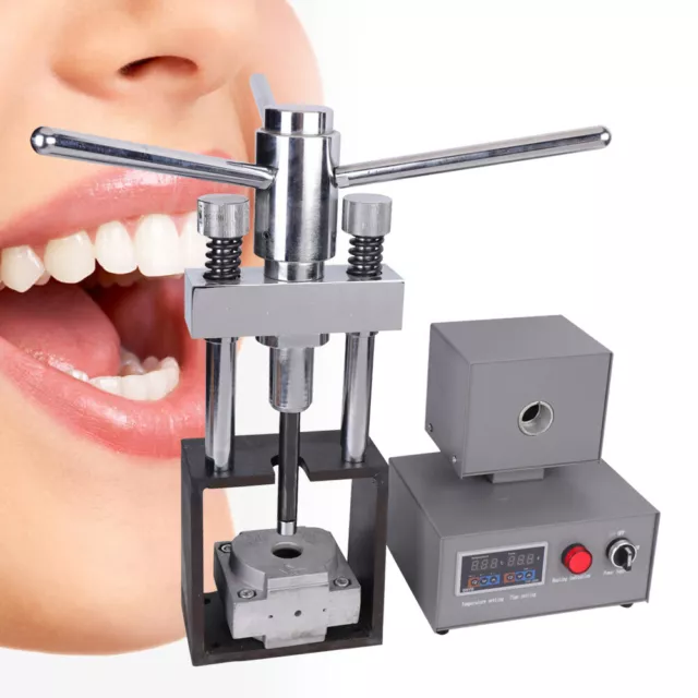400W Dental Lab Manual Flexible Denture Injection Machine Kit Hot Press AC 110V