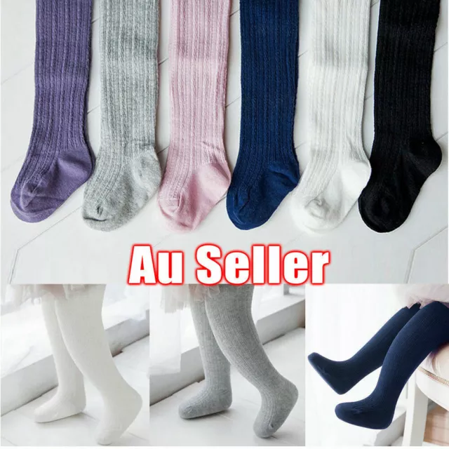 Toddler Infant Kids Baby Girls Cotton Warm Pantyhose Socks Stockings Tights 0-8Y