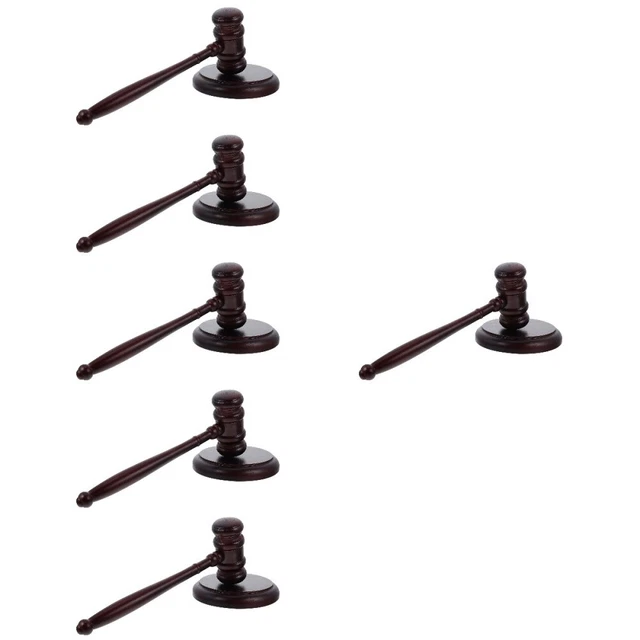 6 Sets Court Judge Hammer History Classroom Decorations Clothing