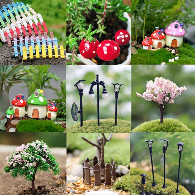 Miniature Fairy Garden Ornament Decor Pot DIY Craft Accessories Dollhouse Lots 3