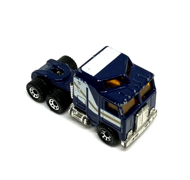 Vintage Streichholzschachtel Kenworth 1981 blau