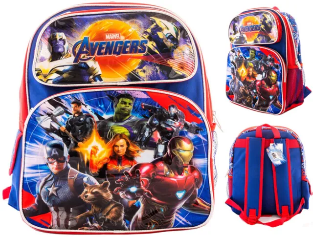 Avengers "End Game" 12" Toddler School Backpack, Boy's Book Bag