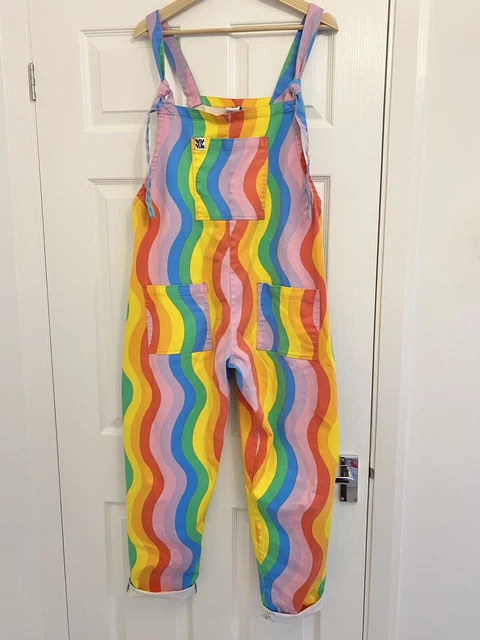 Lucy and sales yak rainbow dungarees