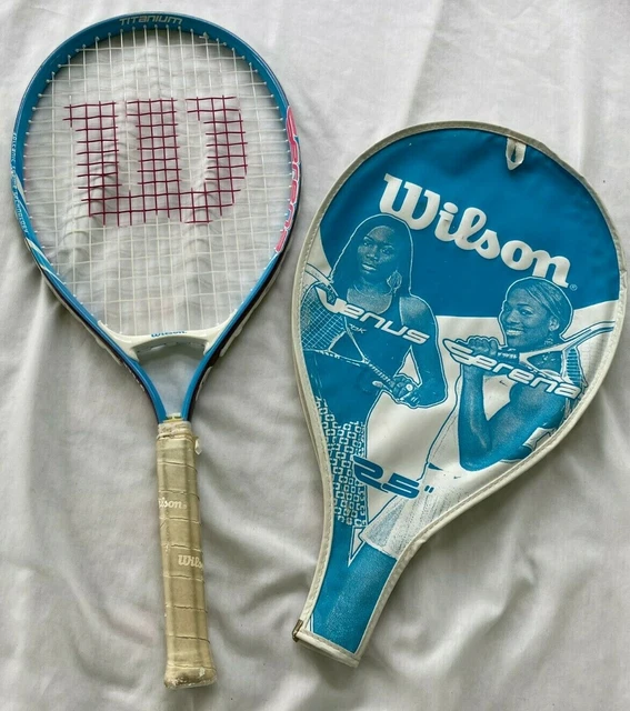 Raquette Wilson Titanium 23 Pouces Pour Enfants – Édition Serena & Venus Williams Avec étui Rose