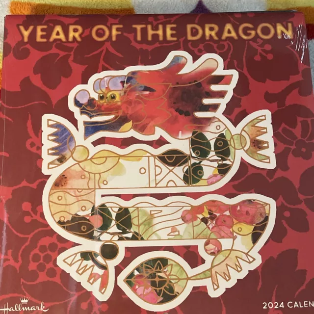 TF PUBLISHING 2024 Year of the Dragon Wall Calendar | Large Grids for