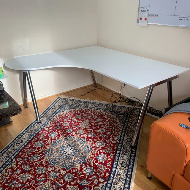IKEA GALANT LARGE OFFICE CORNER DESK With Extension, Height Adjustable