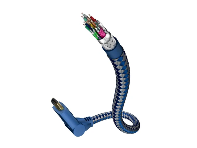1,50m Inakustik Premium II Grande Vitesse 180° Câble HDMI Avec Ethernet 1,5m