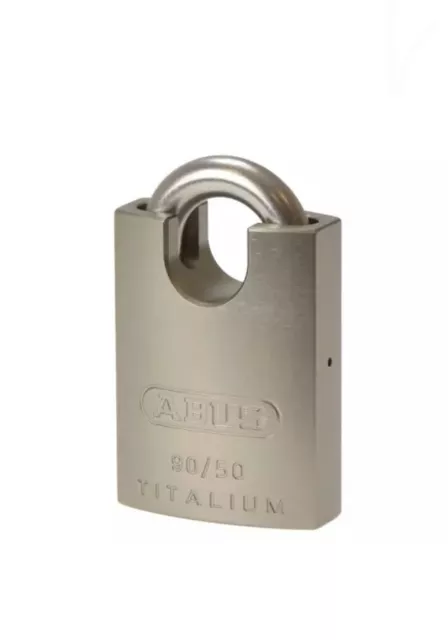 Abus Mechanical 90RK/50 TITALIUM™ Padlock Closed Shackle Carded