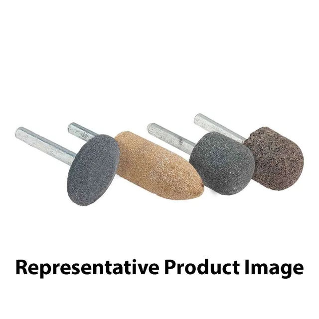 Walter 12D036 11/16x1-1/4x1/4 Mounted Point Type A-12 Orange High Tensile Steel