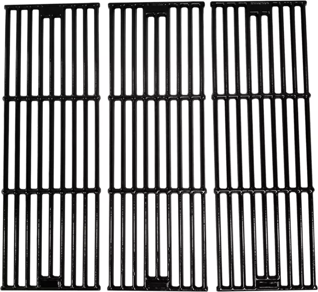 3 pack 19 3/4" Glossy Cast Iron Cooking Grid Grates Replacement For Chargriller