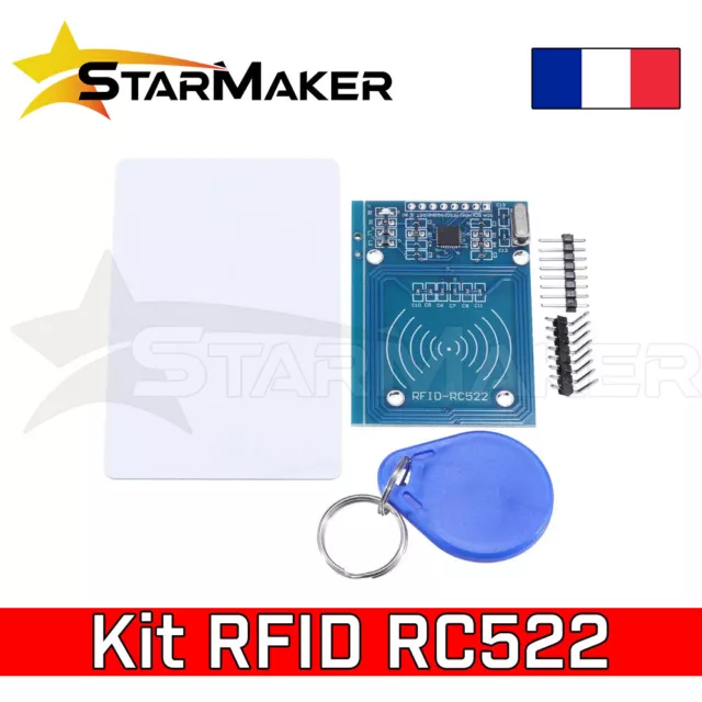 RC522 RFID Module lecture écriture Kit carte et Badge 1ko 13.56MHz pour Arduino