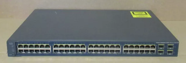 Cisco Catalyst 3560 v2 WS-C3560V2-48PS-S 48 Port 10/100 PoE+ IPS L3 1 HE Switch