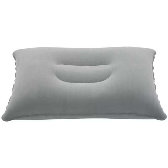 Outdoor Portable Folding Air Inflatable Pillow Double Sided Flocking Cushion For