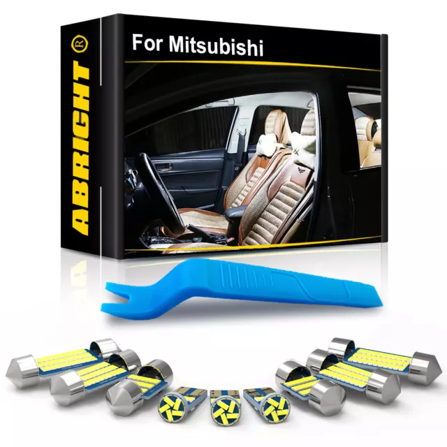 Car Interior LED Light Canbus Bulbs For Mitsubishi ASX Eclipse Lancer Outlander