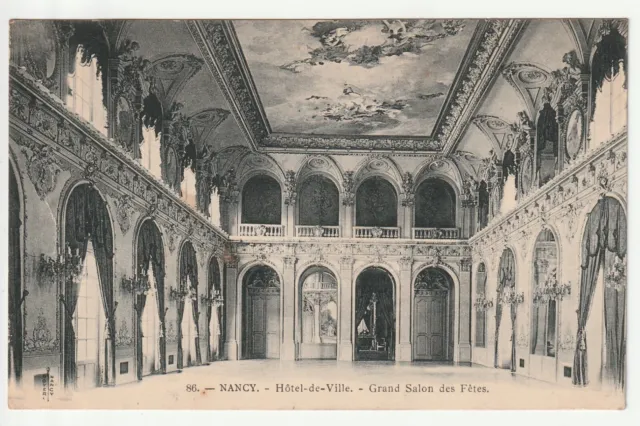 NANCY - Meurthe & Moselle - CPA 54 - Hotel de Ville - Grand Salon des Fetes