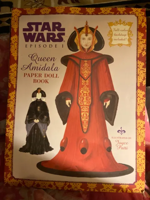 Star Wars Episode 1 Queen Amidala Paper Dolls Book 1999 Illustrated Joyce Patti