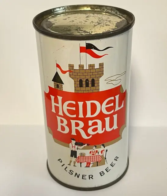 HEIDEL BRAU PILSNER BEER flat top can by HEIDEL BRAU BREWING CO  La Crosse  WI