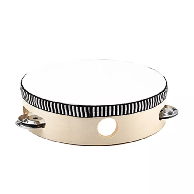 Handheld Drum Bell Tambourine Drum for Church KTV Party Dancing