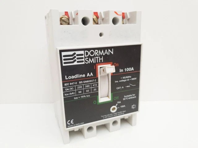 DORMAN SMITH LOADLINE AA 100a 3 poli MCCB, LLBAAT100 EUR 291,84 ...