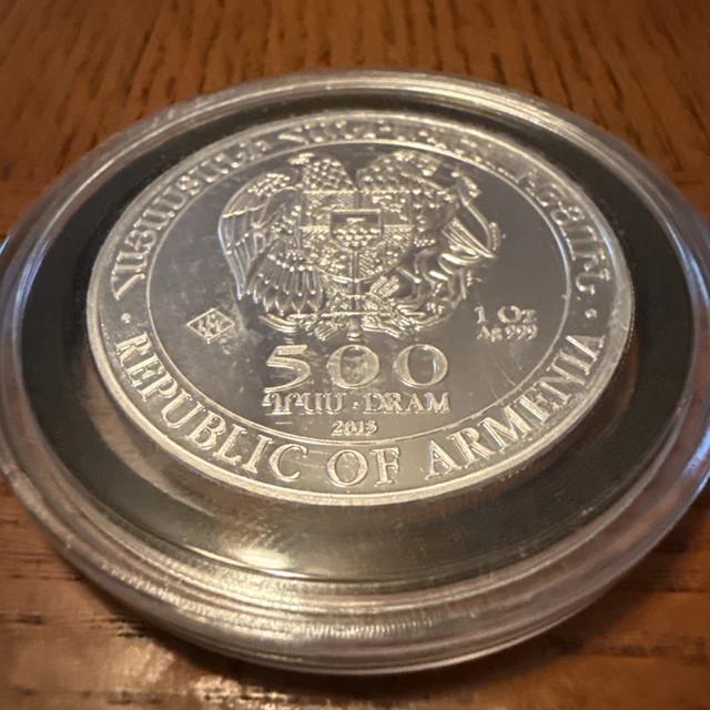 2013 Armenia 500 Dram 銀貨 500 Dram (Armenian Alphabet - Ե) - Armenia – Numista