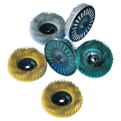 Scotch-Brite Bristle Discs, 4 1/2 In, 50, 12,000 Rpm, Green