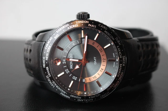 MOVADO SERIES 800 GMT Men s Watch 2600118 EUR 298 83 PicClick ES