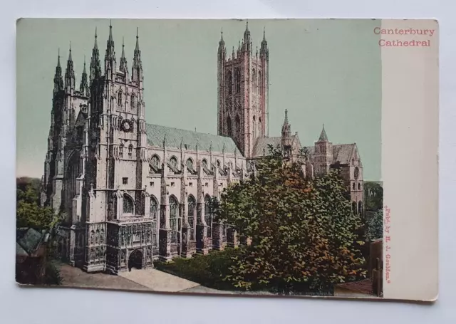 Vintage Unposted H.J. Goulden Postcard - Canterbury Cathedral  (b)