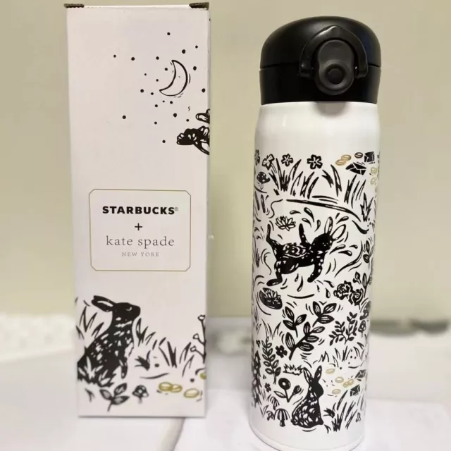 Starbucks Black and White Rabbit Stainless Steel Kate Spade Insulating Cup