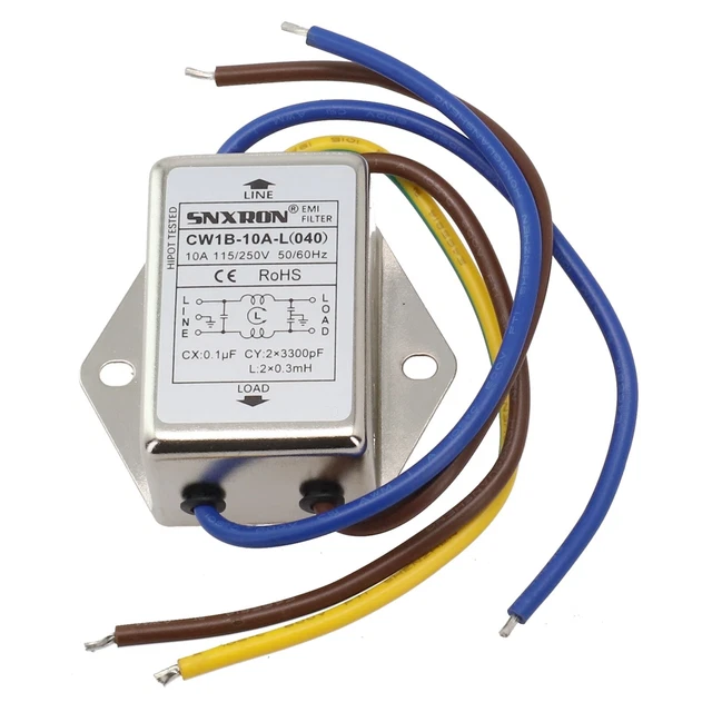Purificateur EMI filtre secteur ultra durable CW1B L 3A/6A/10A pour électromén