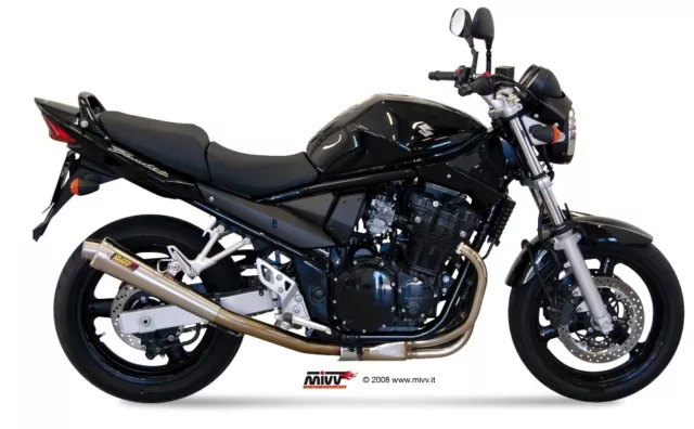 Tubo Escape Para Suzuki Gsf 650 Bandit 2005 > 2006 Mivv X-Cone Inox Slip-On