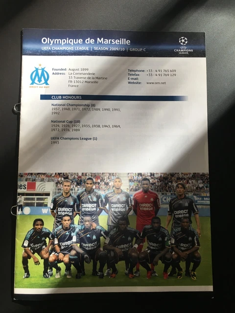 Poster Photo Effectif Om Olympique De Marseille 2018 2019
