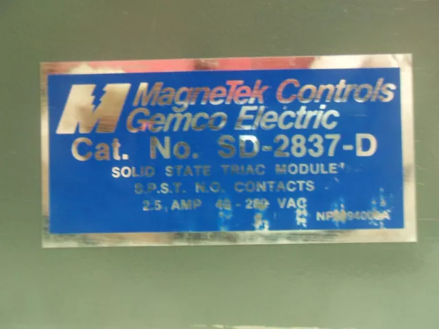 Magnetek Gemco SD2837D Output Module 2