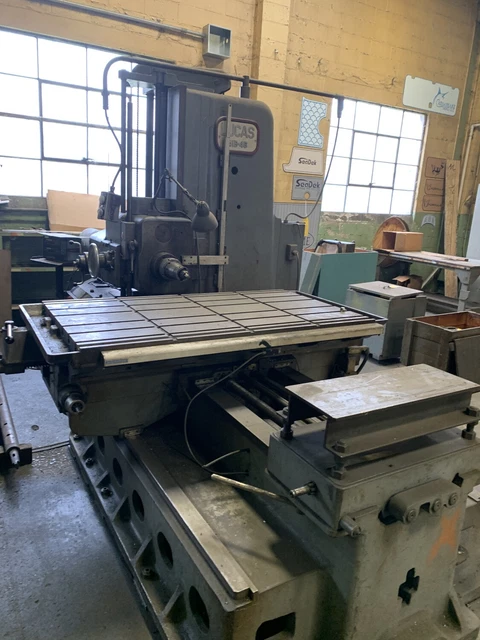 LUCAS 41B � 48 Table Type Horizontal Boring Mill  34 x 36TBLW/DRO & Tail Stock