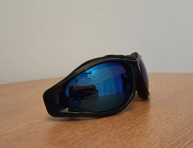 HAWKERS Hell Occhiali Da Sole Uomo Donna - Montatura Blu Effetto Specchio - Design Aviator Geometrico - Protezione UV 100%