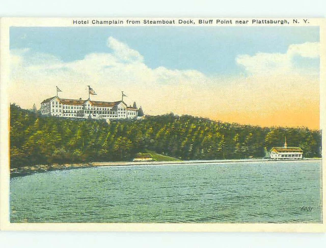UNUSED W-BORDER CHAMPLAIN HOTEL Plattsburgh New York NY : huge