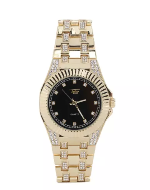 OROLOGIO Colore ORO Quadrante NERO - NUOVO