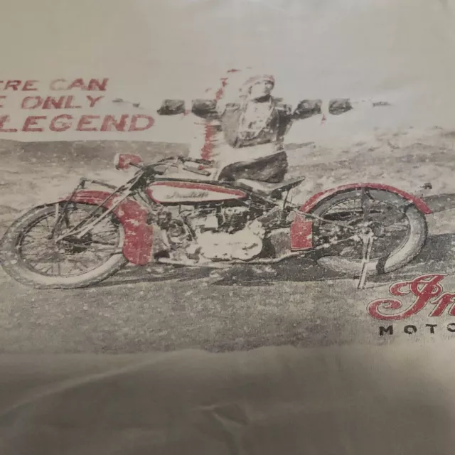 Indian Motorcycle  - There can only be one legend  size M , some defects see pic 3