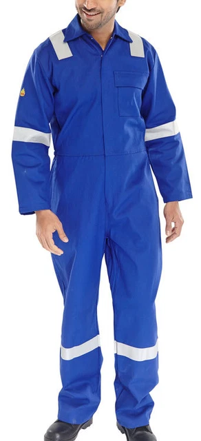 Ininflammable Anti Statique Erskine B / Suit Royal Bleu - Taille 50'' - Boîte De